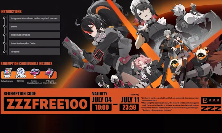 Zenless Zone Zero: Alle aktuellen Codes für kostenlose Polychrome